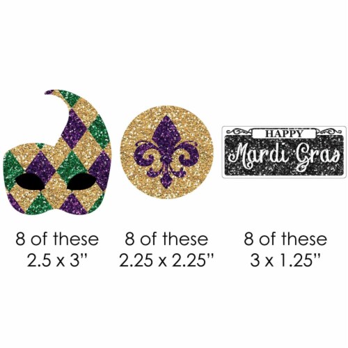mardi gras straws