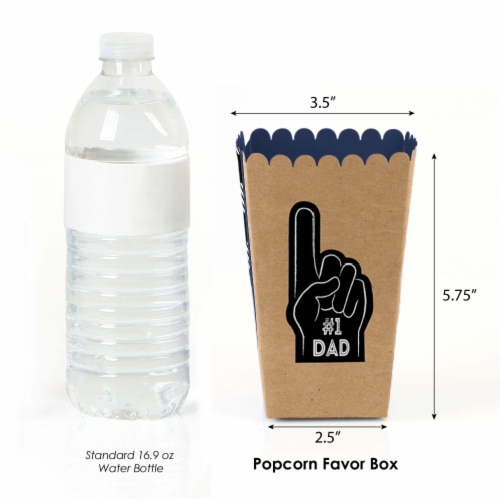 Big Dot of Happiness My Dad is Rad - Father's Day Party Favor Popcorn Treat Boxes - Set of 12 Perspective: back
