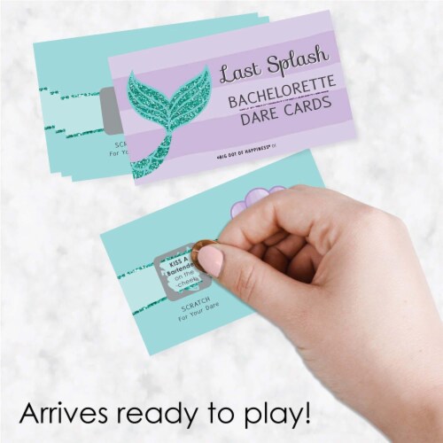 Big Dot of Happiness Trading The Tail for A Veil - Party Game Scratch Off Dare Cards - 22 Ct Perspective: back