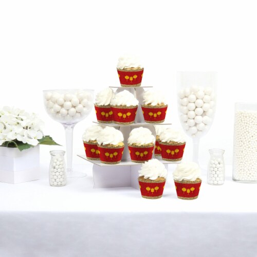 Big Dot of Happiness Chinese New Year Lunar New Year Party Decor Party Cupcake Wrappers 12 Ct Perspective: back