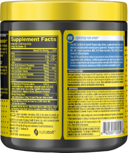 Cellucor C4® Arctic Snow Cone Ripped Sport Pre-Workout Perspective: back