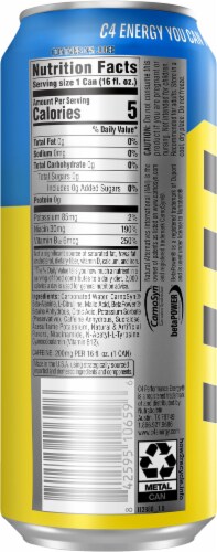 C4 Performance Energy® Frozen Bombsicle Energy Drink Can Perspective: back