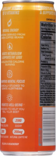 C4 Smart Energy Sparkling Peach Mango Energy Drink Perspective: back
