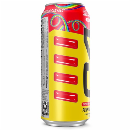 C4 Performance Cosmic Rainbow Energy Drink Can Perspective: back