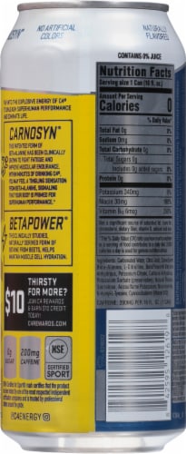 C4® Zero Sugar Mango Foxtrot Energy Drink Perspective: back