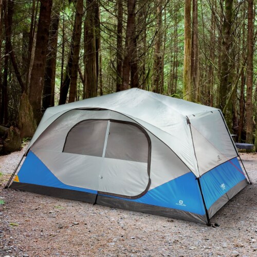 Outbound QuickCamp 10 Person 3 Season Cabin Tent w Rainfly and Carry Bag Blue 1 Piece Smith s Food and Drug