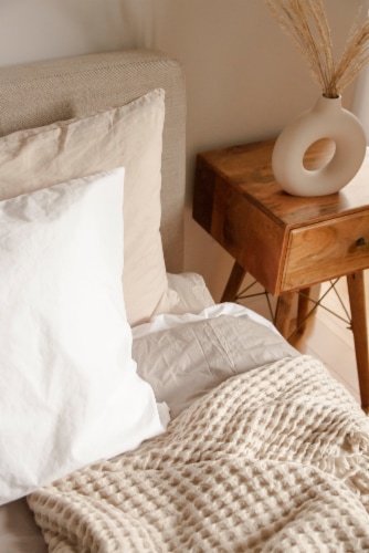 Duvet Cover / King / Cinnamon Perspective: back