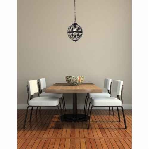 Levante 1 light pendant in black Perspective: back