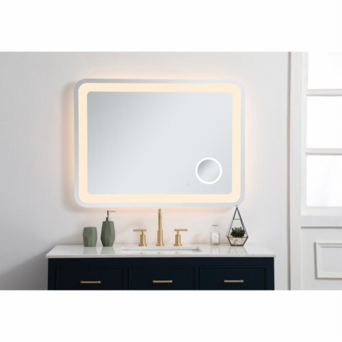 Lux 30in x 40in Hardwired LED mirror Perspective: back