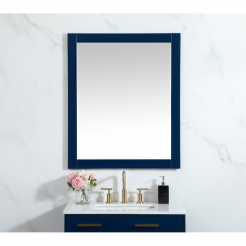 Aqua vanity mirror 30x36 inch in blue, 1 - Kroger