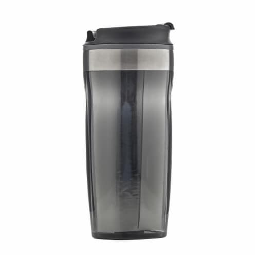 Reduce Dash Metallic Tumbler - Gray Perspective: back