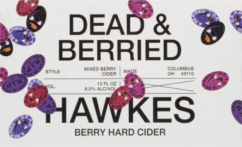 Hawkes Dead & Berried Berry Hard Cider Perspective: back