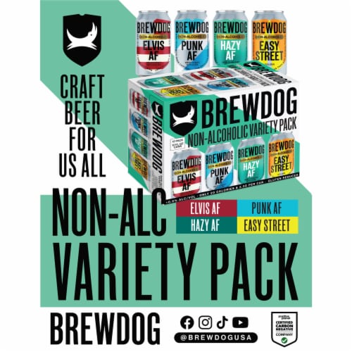 BrewDog Non-Alcoholic Variety Pack Craft Beer Perspective: back