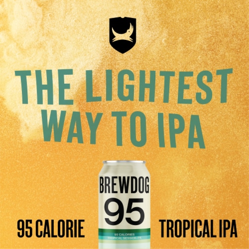 BrewDog 95 Tropical Session IPA Low Cal Craft Beer Perspective: back