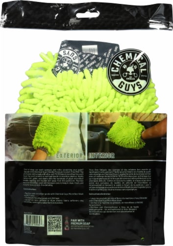Chemical Guys Chenille Wash Mitt Perspective: back