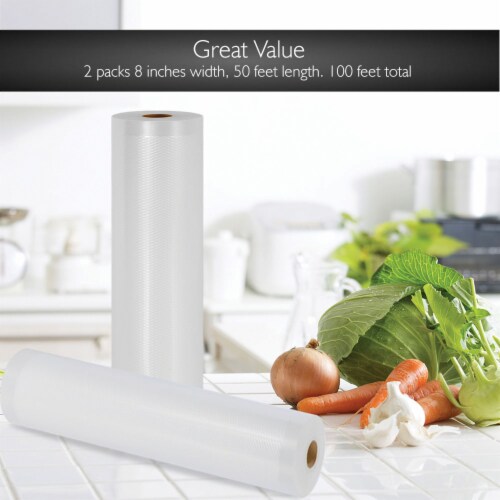 Ziploc vacuum seal food storage rolls 2 2025 ct