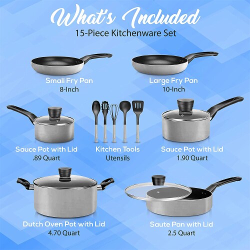 Serenelife 6 Piece Kitchenware Pots & Pans Set – Basic Kitchen