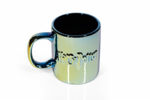 Harry Potter Logo 11oz Coffee Mug | Iridescent Metallic Holographic Finish Perspective: back