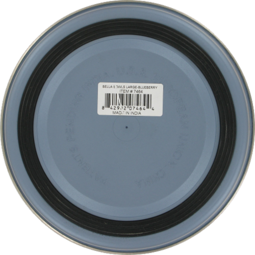 Loving Pets Large Blueberry Colored Bella Bowl Perspective: back