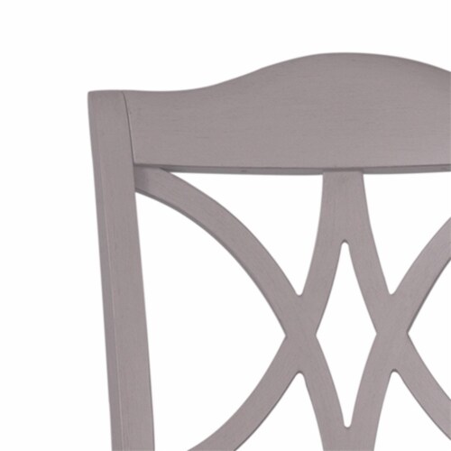 Summer House Light Gray Slat Back Side Chair (RTA)-Set of 2 Perspective: back