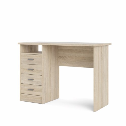Tvilum Warner Computer Desk with 4 Drawers in Oak Finish 1 Pay