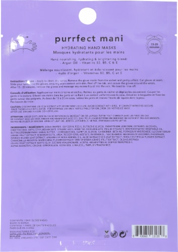 Holler And Glow™ Purrfect Mani Hand Mask Perspective: back