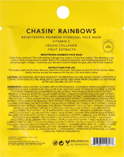 Holler and Glow™ Chasin Rainbows Vitamin C Face Mask Perspective: back