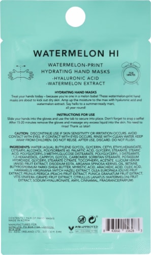 Holler And Glow™ Watermelon Ultra Slugging Printed Hand Mask Perspective: back