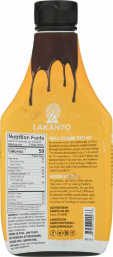 Lakanto Sugar Free Monkfruit Sweetened Chocolate Syrup Perspective: back