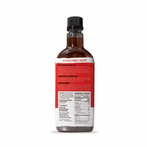Lakanto Sugar Free Maple Syrup - Sweetened with Monk Fruit (26 fl oz - Pack of 1) Perspective: back