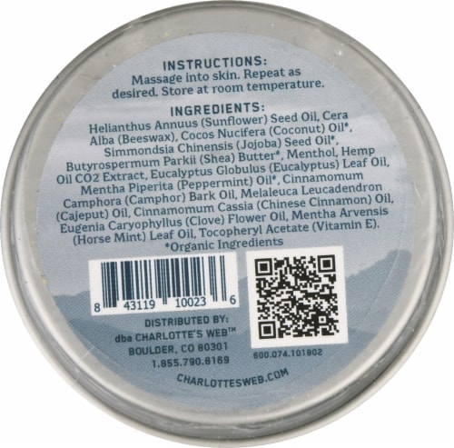 Charlotte's Web Soothing Scent Hemp Infused Balm Perspective: back