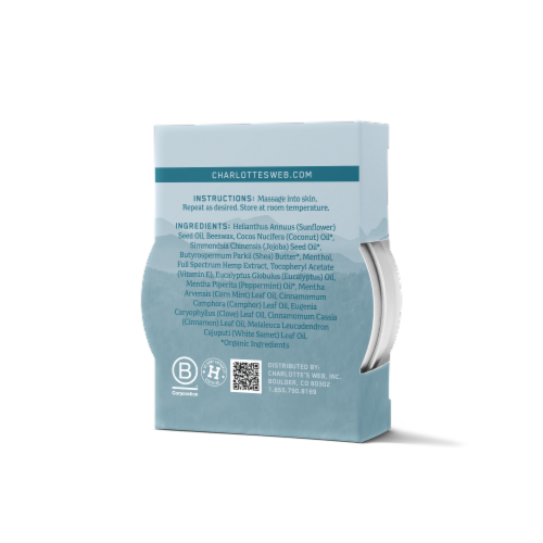 Charlotte's Web™ Full Spectrum Hemp Extract Balm 150mg Perspective: back
