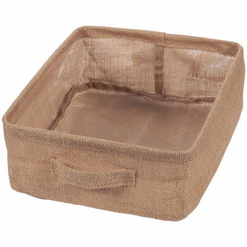 Foldable Storage Bins, Fabric Linen Baskets with Handles (2-Pack) Perspective: back