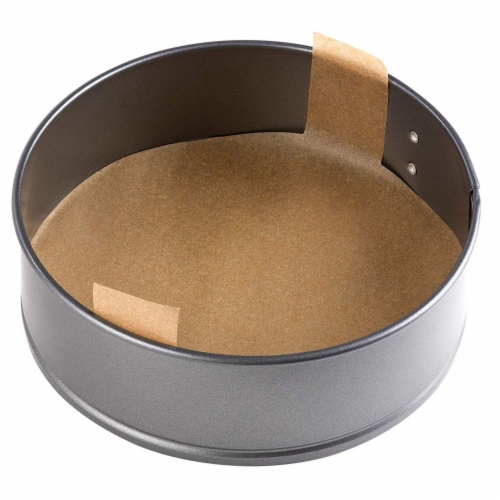 200pcs 9" Non-Stick Unbleached Round Parchment Paper for Baking w/Easy Lift Tab Perspective: back