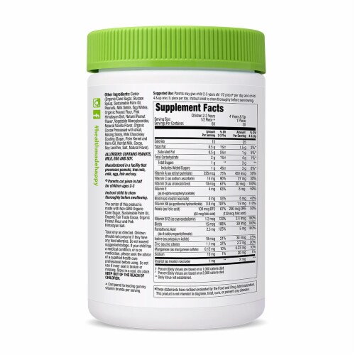 MyBite Vitamins Multi Kidz Milk Chocolate Complete Multivitamin Bites Perspective: back