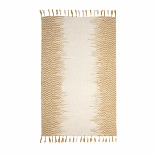 Abacasa Lola Yellow and Ivory 8x10 Area Rug - Sam's International Perspective: back