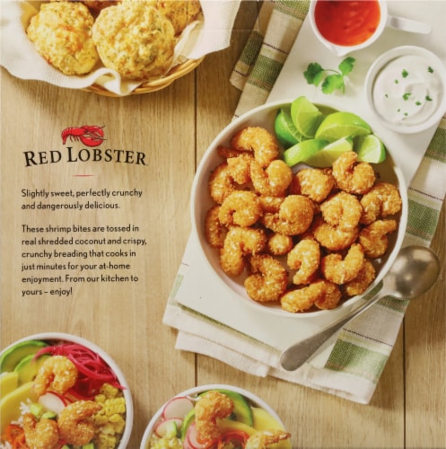 Red Lobster Coconut Shrimp Bites with Sweet Chili Sauce Perspective: back