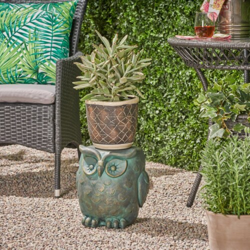 Brock Owl Garden Stool Perspective: back