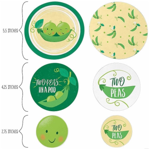 Big Dot of Happiness Double the Fun Twins Two Peas in a Pod Party Decor Large Confetti 27 Ct Perspective: back