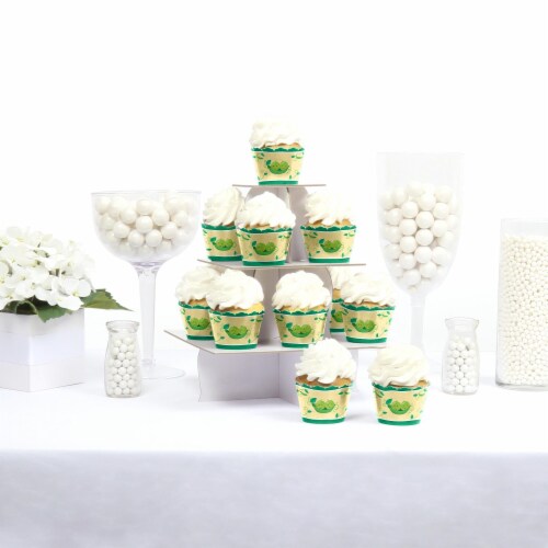 Big Dot of Happiness Double the Fun - Twins Two Peas in a Pod Party - Cupcake Wrappers 12 Ct Perspective: back