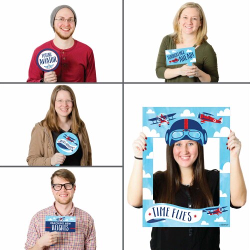Big Dot of Happiness Taking Flight Airplane Plane Party Photo Booth