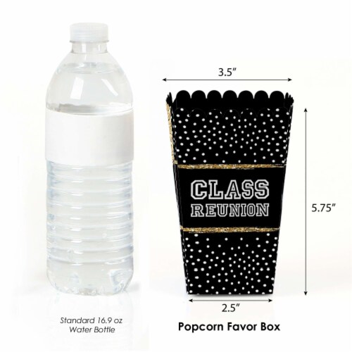 Big Dot of Happiness Reunited - School Class Reunion Party Favor Popcorn Treat Boxes - 12 Ct Perspective: back