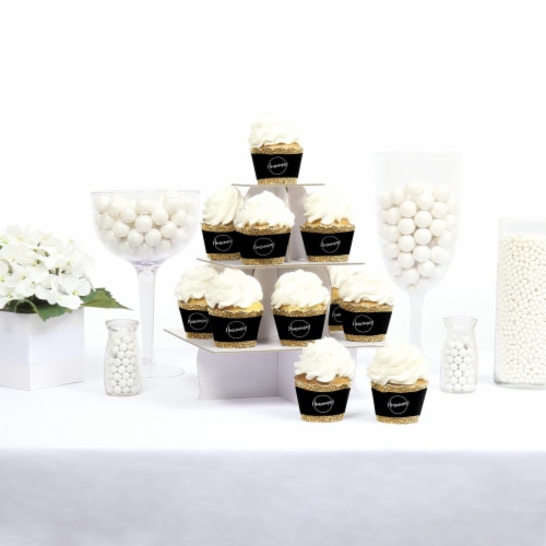 Big Dot of Happiness Hoco Dance - Homecoming Decorations - Party Cupcake Wrappers - Set of 12 Perspective: back