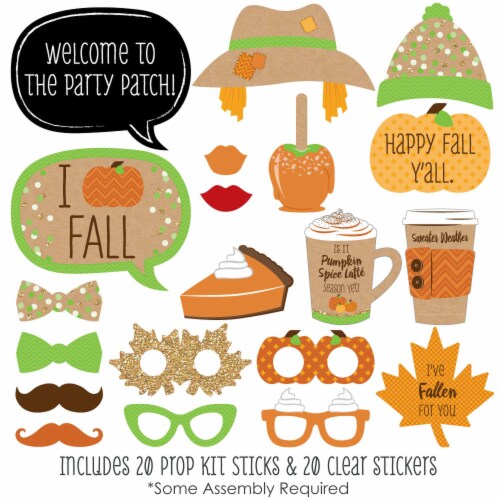 Autumn photo shop booth props