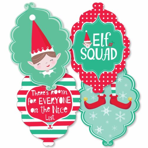 Big Dot of Happiness Elf Squad - Decor Kids Elf Christmas & Birthday Party Essentials 20 Ct Perspective: back