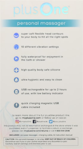 plusOne® Personal Massager Perspective: back