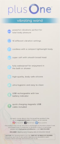 plusOne™ Vibrating Wand Perspective: back