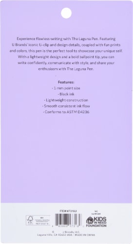 U Brands Laguna Ballpoint Ink Pens - Wavy Paints Perspective: back