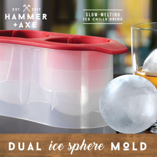 Hammer + Axe™ Dual Sphere Ice Mold Perspective: back