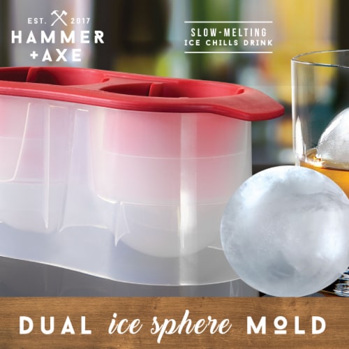 Hammer & Axe Ice Mold 2 Sphere, Red - Yahoo Shopping